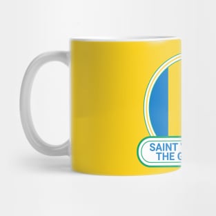 Saint Vincent and the Grenadines Country Badge - Saint Vincent and the Grenadines Flag Mug